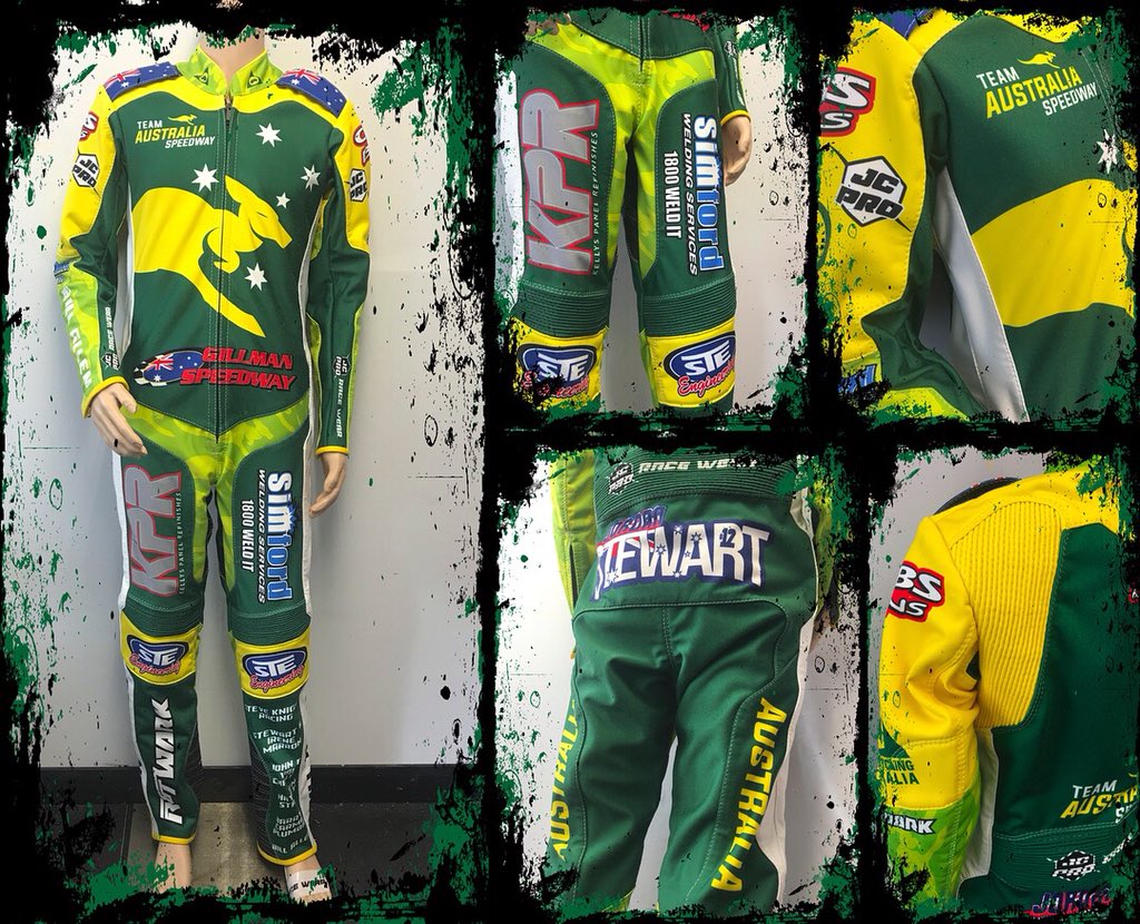 JCProRacewear's tweet photo. U21 Team Australia suit for @jordystewart12 panel-work built to match the Polish Manufacturers. #builtforracers https://t.co/eTKCclUjeC