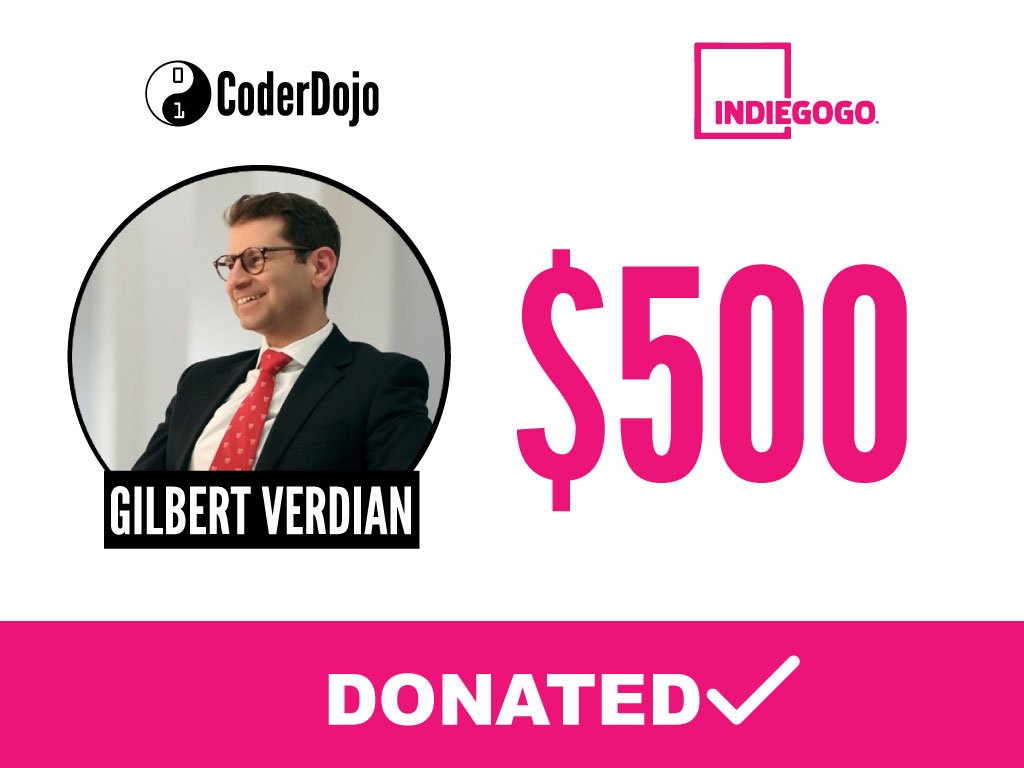 CoderDojoAM's tweet photo. Another huge THANK YOU to our next backer who donated the biggest amount so far ππ»
THANK YOU @gverdian for investing $500 in the bright future of kids in Armenia. We are sure you're going to be proud of your contribution!
#CoderDojo #CoderDojoArmenia #Armenia https://t.co/srAXBTWk69