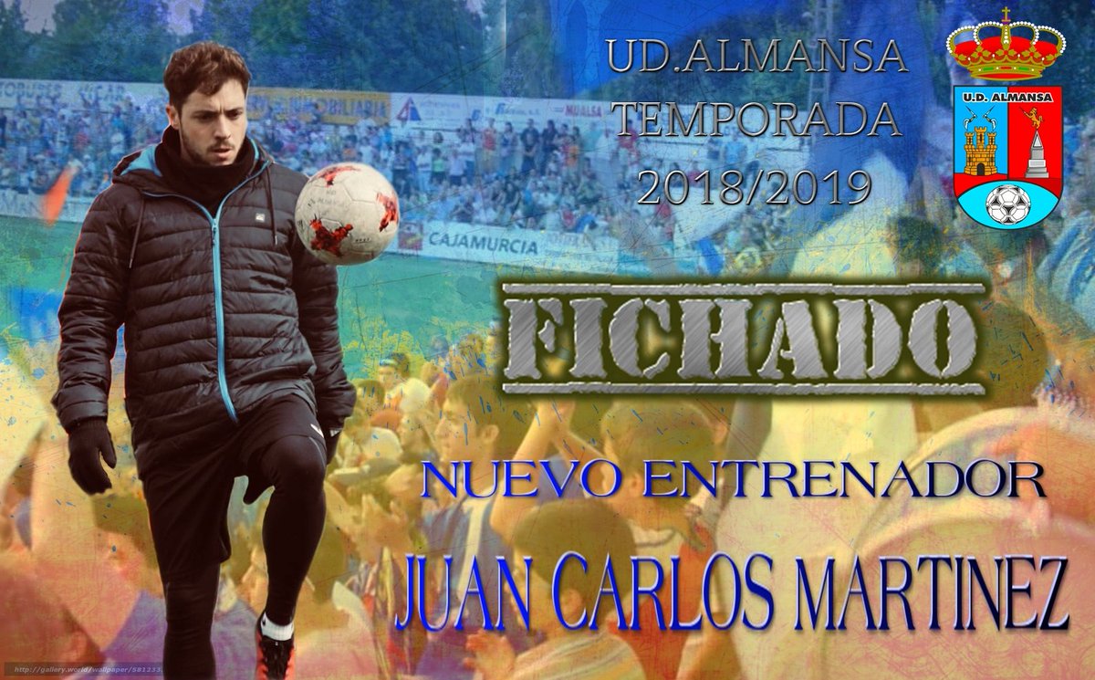 ⚽ FICHAJES⚽

LA <a href="/UDAlmansa/">U.D. ALMANSA</a> comunica a todos sus aficionados el fichaje de <a href="/07Juankar/">juan carlos martínez</a> como primer entrenador de nuestro club.

La presentación se llevará acabo el próximo jueves a las 12:45 en el Bar Restaurante Tele Club de <a href="/AlmansaCiudad/">AlmansaCiudad</a> 

¡ENHORABUENA MISTER!