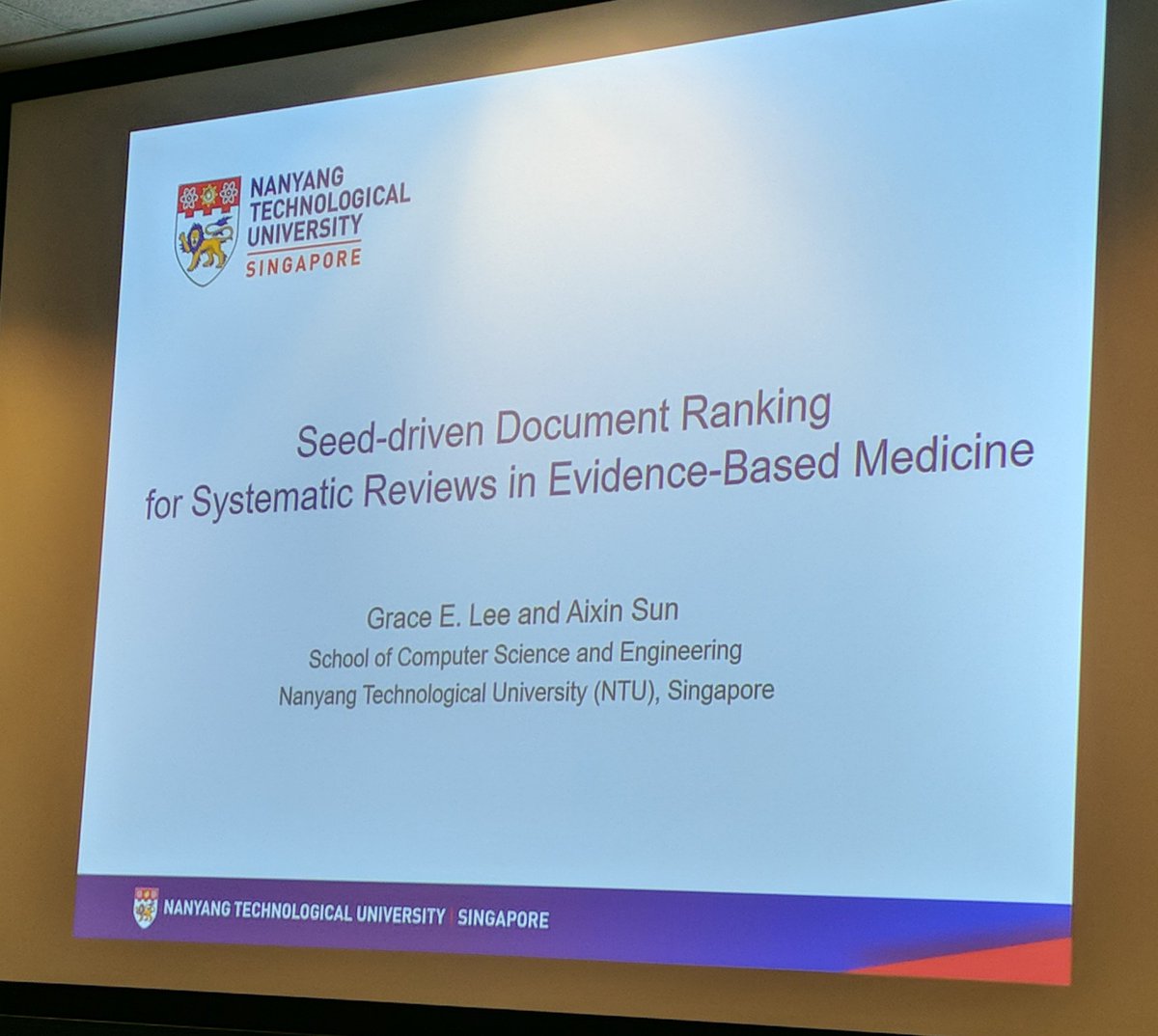 Aixin Sun Grace Has Done A Great Job Presenting Our Work On Medical Ir Sigir18