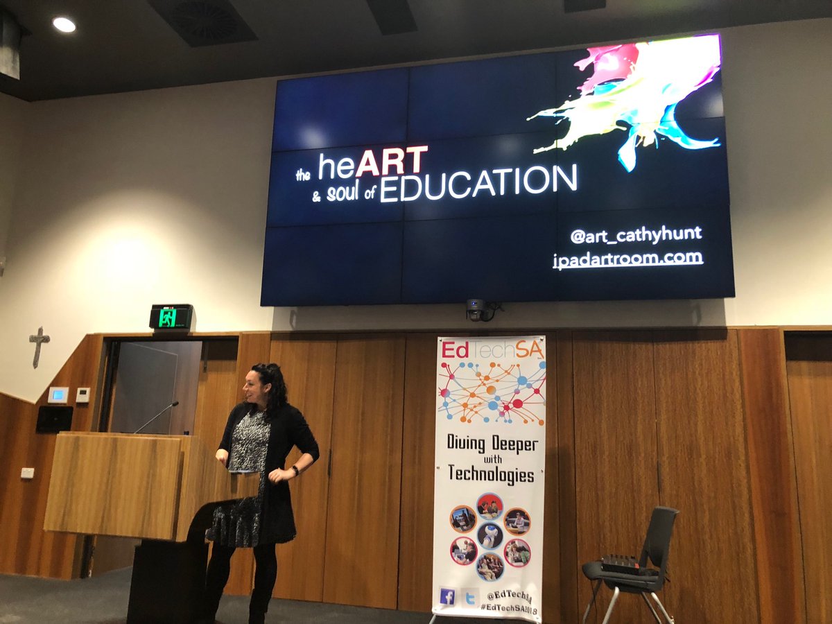 monique_mgreen's tweet image. Looking forward to hearing from ⁦@art_cathyhunt⁩ #EdTechSA2018 ⁦@EdTechSA⁩