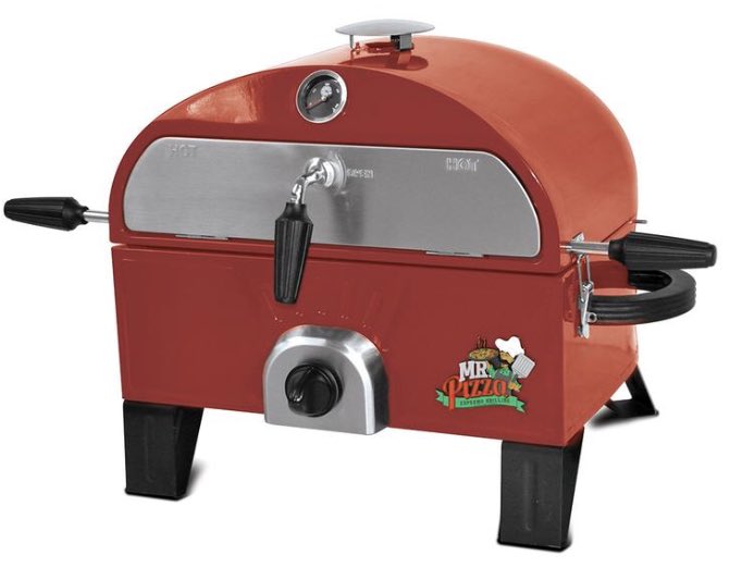 This here is our Mr. Pizza® Pizza Oven &amp; Grill! Get a back better look for yourself by clicking the link thegrillgods.com/collections/gr…