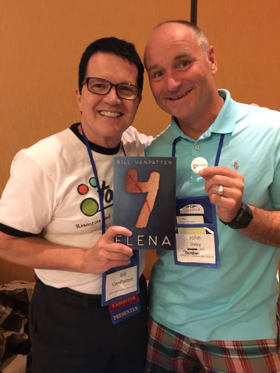 Exhibit hall winner: John Daley #ntprs18  with Bill VanPatten