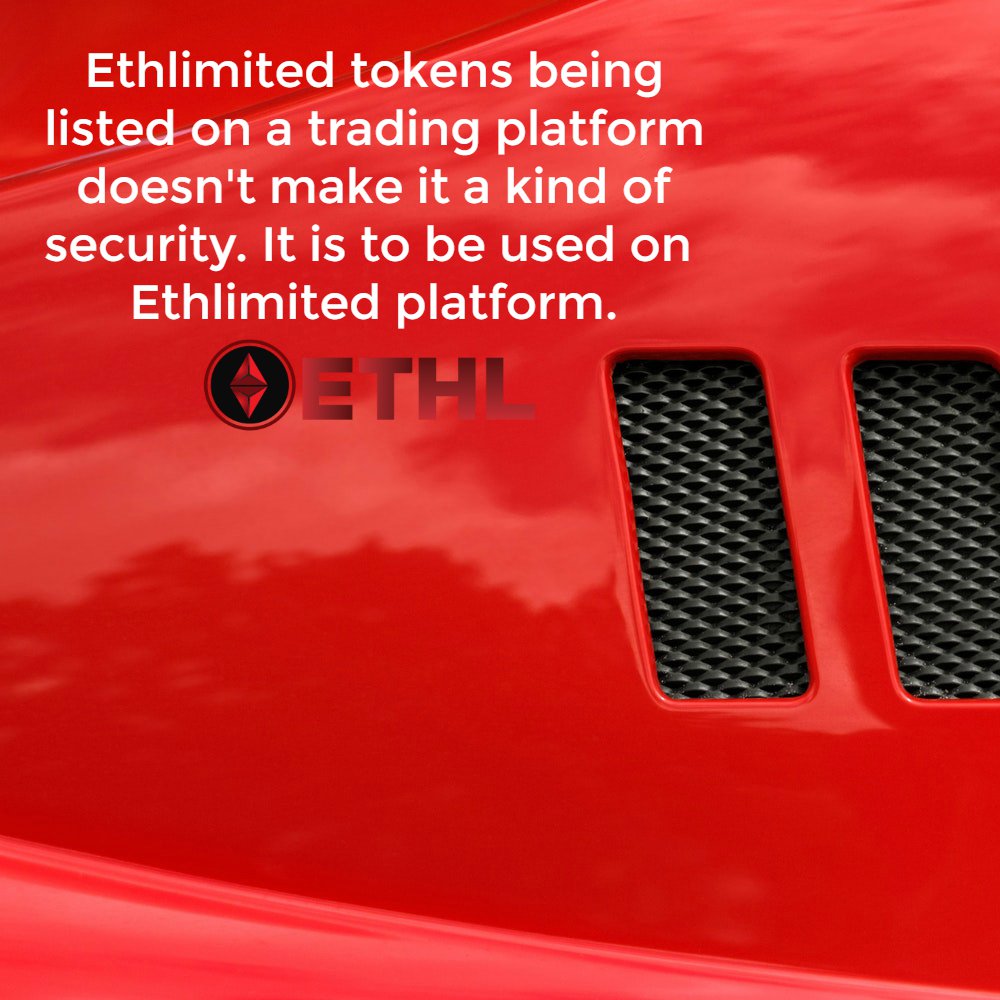 SapioCrypto12's tweet photo. Ethlimited tokens being listed on a trading platform doesn't make it a kind of security. It is to be used on Ethlimited platform.
🌐 https://t.co/CLZonnMJXh

#ethereum #ethereumlimited #bwc #crypto #CoreAdmin #conference #bitcoin #ico #cryptocurrencies #instaethereum #taeth https://t.co/gxeNvomLNT