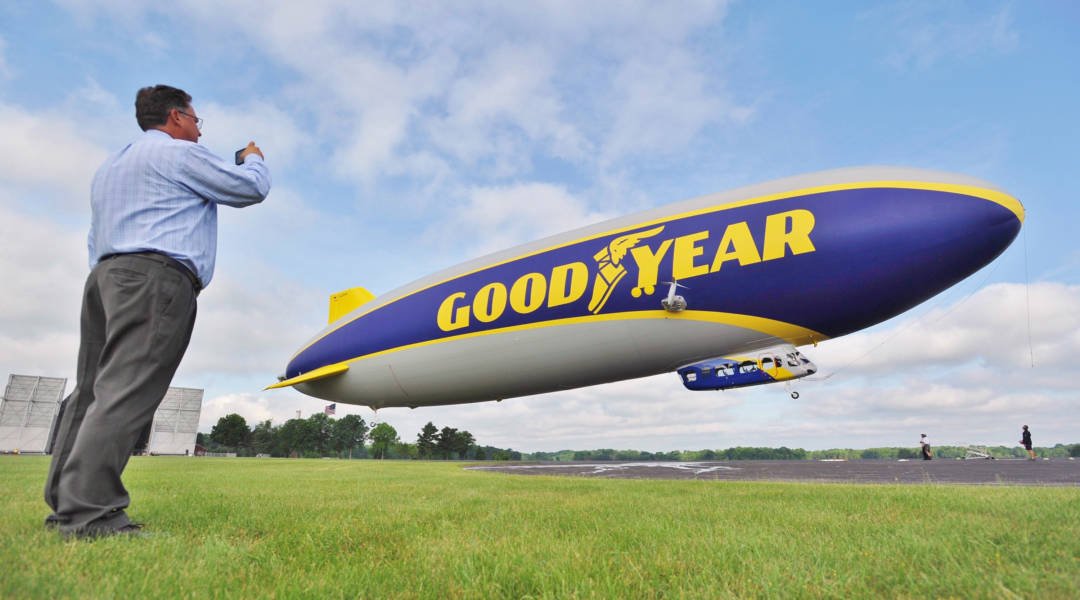 CollierGoodyear's tweet image. #Goodyear's newest #blimp, the #WingfootThree, may soon be #flying overhead. Learn more about it here: bit.ly/2KtzdeM