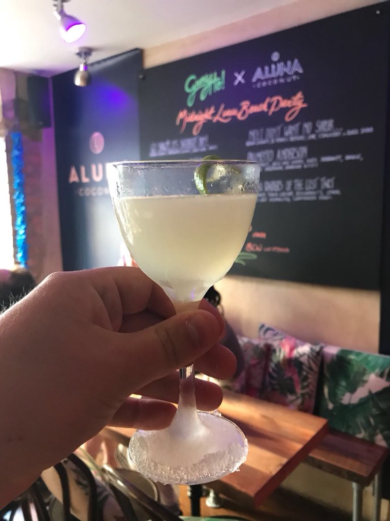 alunacoconut's tweet photo. Hope everyone’s enjoying @BriCocktailWeek WE ARE! Cheers to @gunghobar #Brighton for the take over 💙 #brightoncocktailweek https://t.co/w0dvLLgxmR