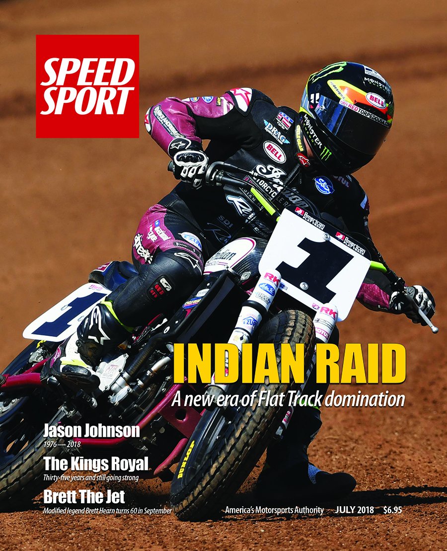 Flat Track ace @JMees1 has dominated @AmericanFlatTrk racing during the past two seasons, and Mees’ No. 1 @indianmotocycle bike grace the cover of the July issue of @SPEEDSPORT Magazine. Not a subscriber? Subscribe now --> bit.ly/2mwZ19T