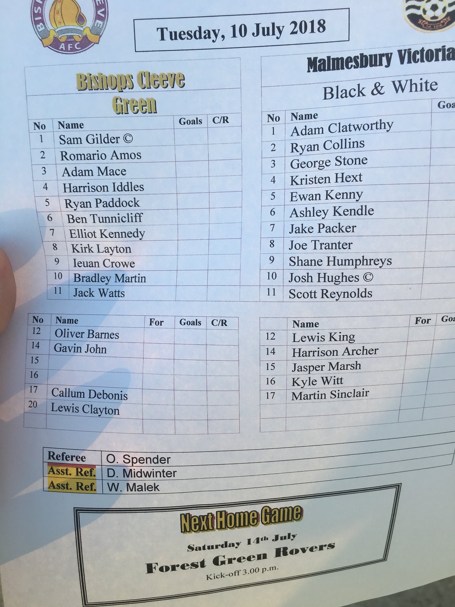 Bishops Cleeve FC on Twitter:
