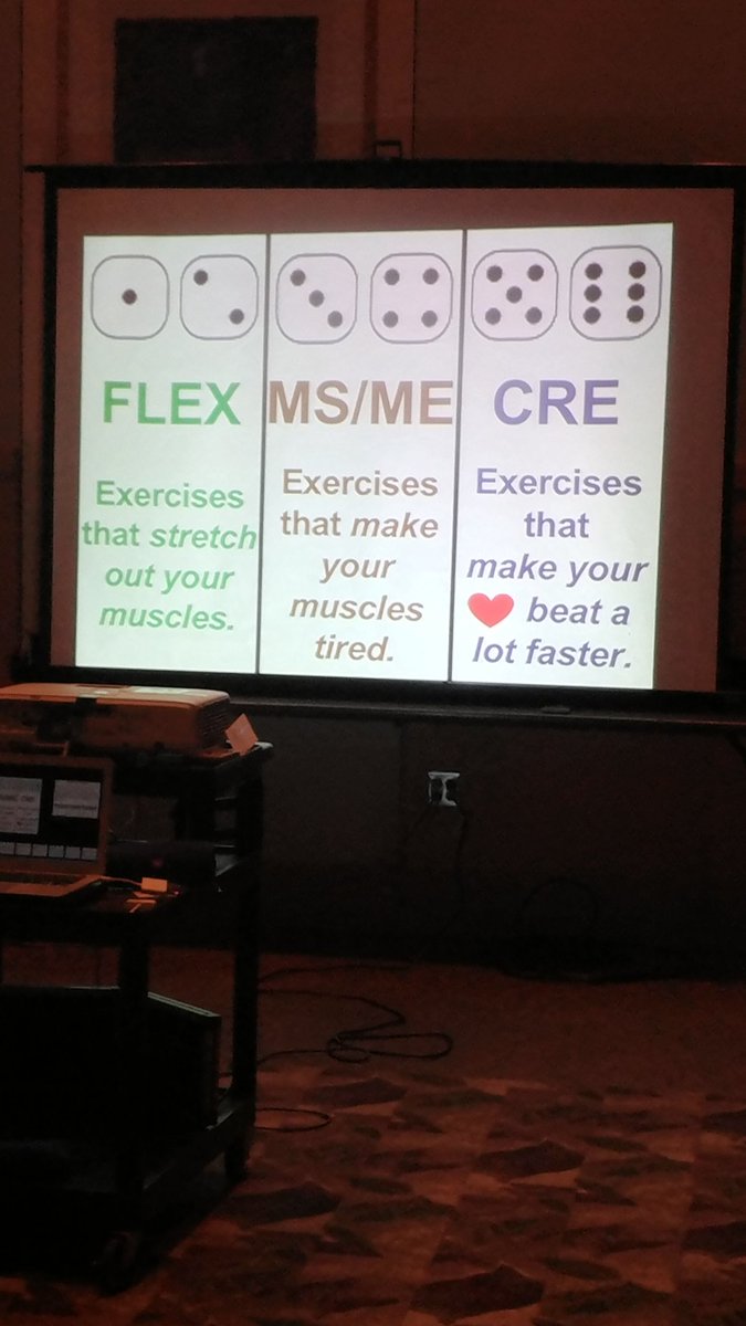 What a great way to explain to my elementary students the difference in the  fitness components in your session at #HPAI18. Thanks @Mr_C_PE
