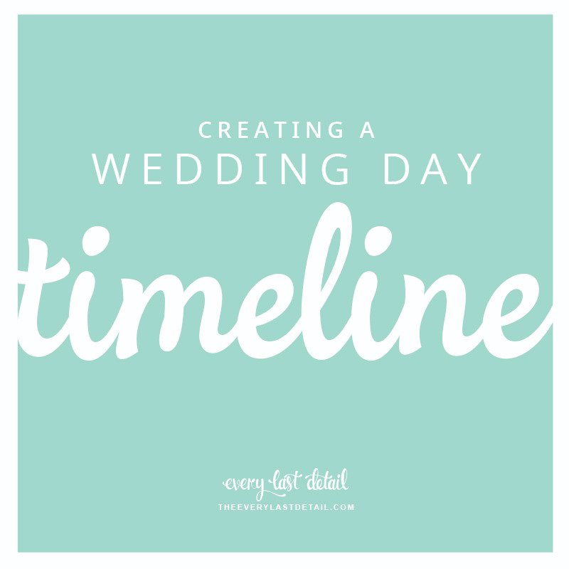 Creating A Wedding Day Timeline theeld.com/1NkqxD4
