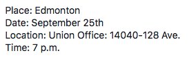 It's General Membership Meeting time again. The next one is tomorrow. Gather up some co-workers and come find out what's going on. The more the merrier!