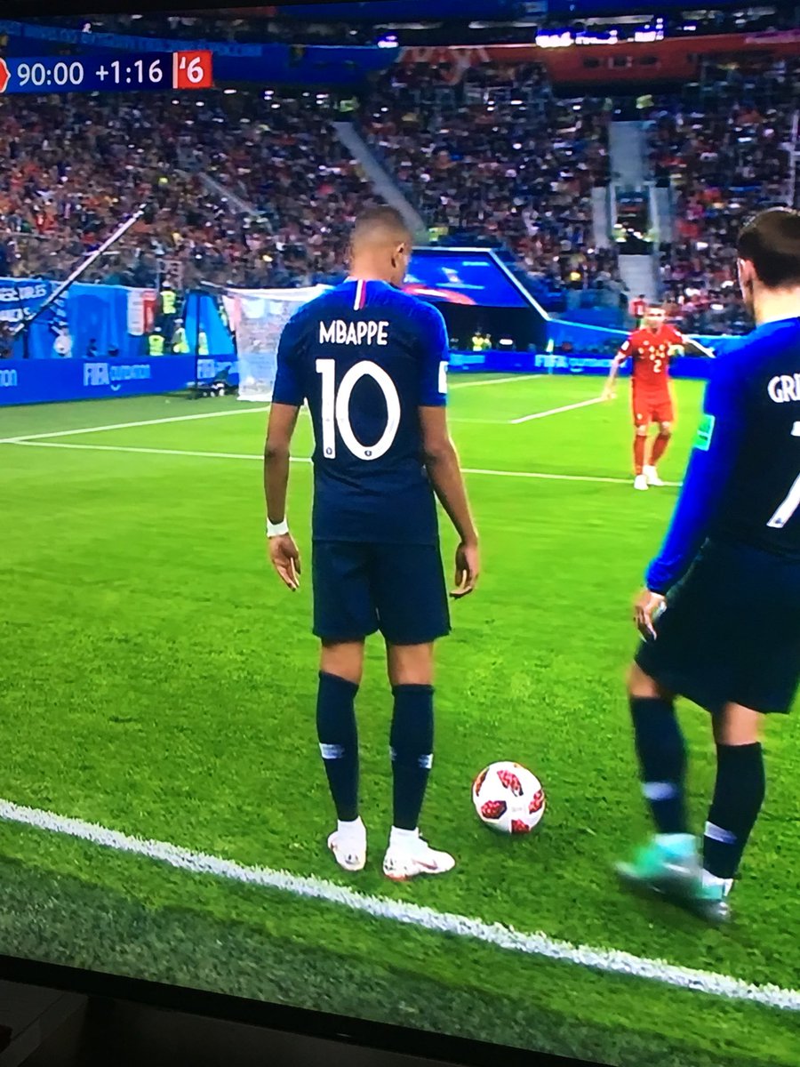 bonnerstig's tweet photo. Didn’t realise France had one of the Hanson brothers helping them out. #mmmbappe #baDubaDop #WorldCup #FRABEL @FIFAWorldCup https://t.co/rA9lwHKEyV