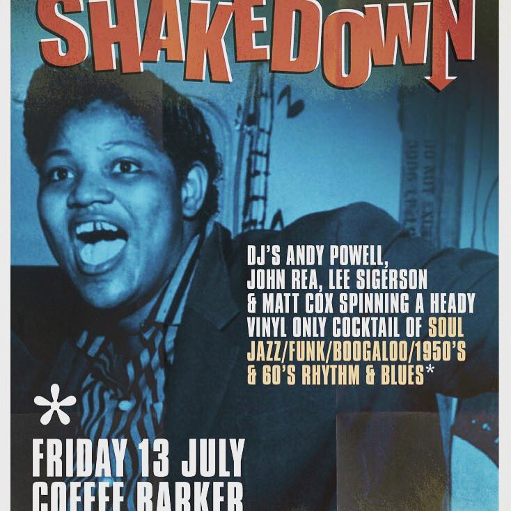 Join us this Friday for Soul, Jazz, Funk, 1950’s &amp; 60’s Rhythm and Blues! Dj’s Andy Powell, John Rea, Lee Sigerson &amp; Matt Cox 🎵 Don’t miss out! @the_shakedown_cardiff #fridaynight #rhythm #blues #1950s #1960s