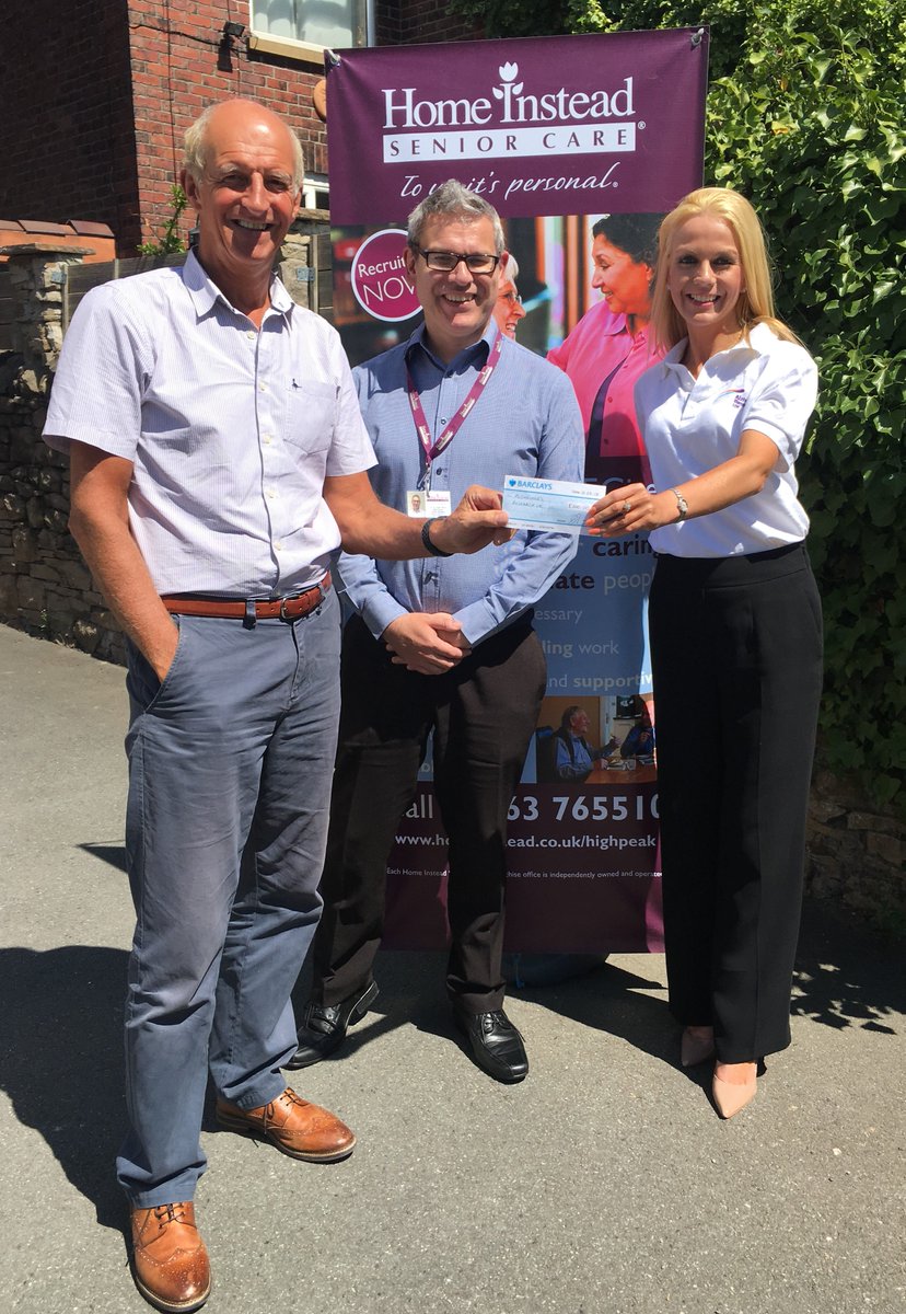 GillianAlzUK's tweet photo. A huge well done and thank you to all at #highpeak @homeinstead who raised £200 for @ARUKnews to help #defeatdementia https://t.co/HjY7ni117b