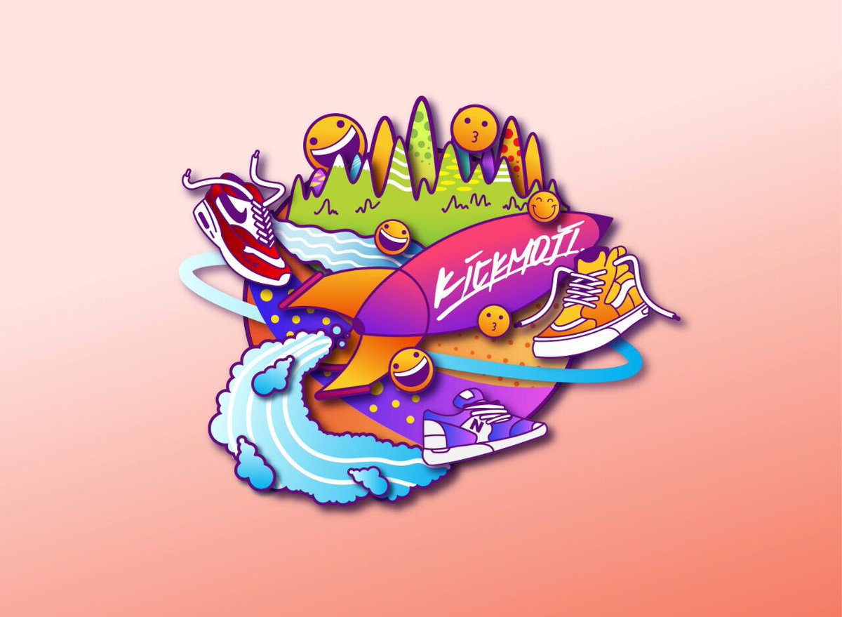 Kickmoji! 🎉 "Our logo, designed by the brilliant @ConteKnows! https://t.co/IlVIgovJ6H" / Twitter