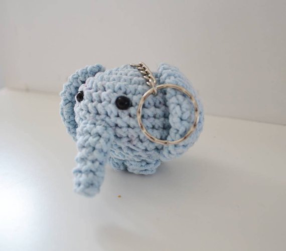 Amigurumi Elephant Keychain Amelia's Crochet