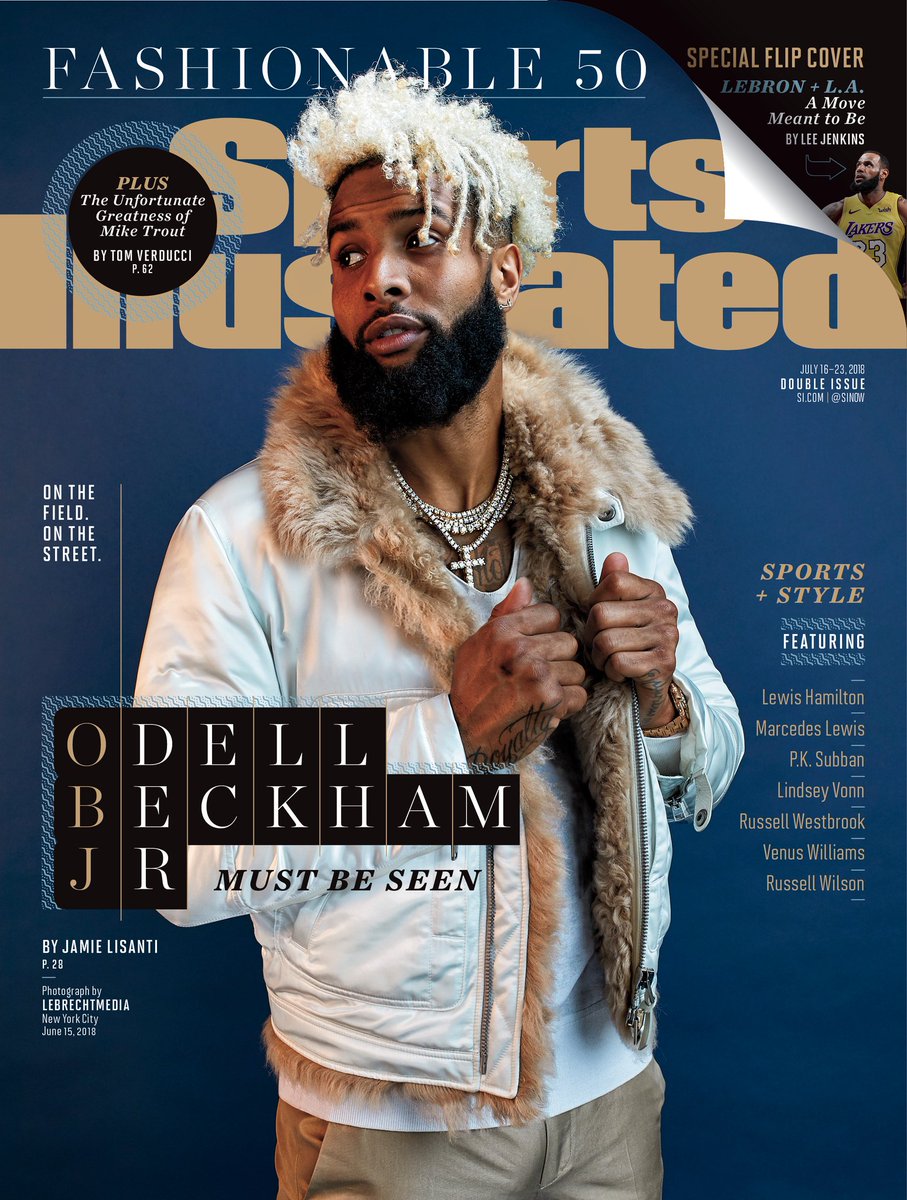 Giants's tweet photo. .@OBJ_3 leads this year's list of most stylish athlete in sports. 

➡️ https://t.co/8JGFgLglwp

#Fashionable50 @SInow https://t.co/9Yo3G8aVoO