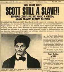 when did the dred scott decision happen