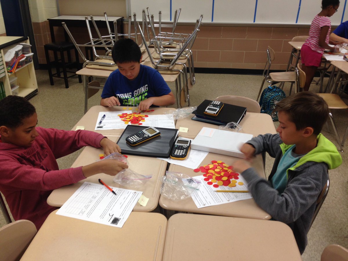j_eisenberg87's tweet image. MEGA math students @CatonsvilleMS perfect their division skills using colored counting chips and then race to see who can finish their problem the quickest @BCPSAdvAc @BCPSMATH #collegebound #critical #perseverant