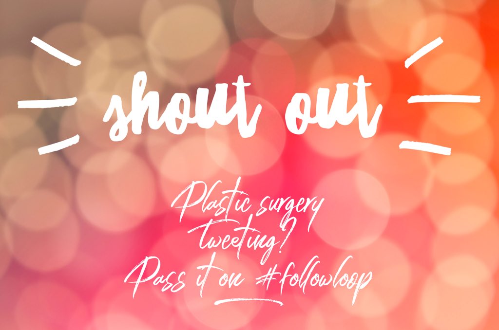 Interested in trying a twitter experiment 

How are #ukplasticsurgeons using Twitter and social media?

#followloop