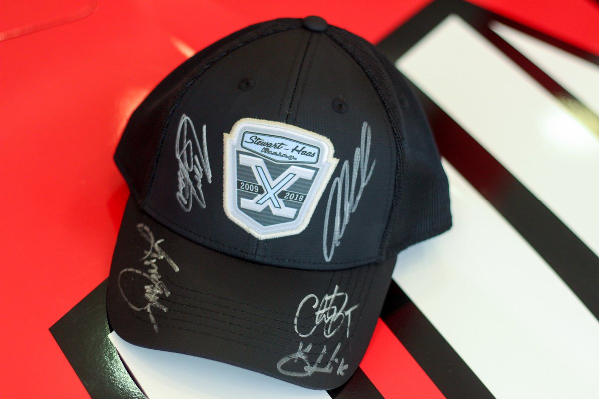 HaasFactoryTeam's tweet image. Who wants to win the #SHRacing10Yrs hat autographed by @TonyStewart, @KevinHarvick, @Aric_Almirola, @ClintBowyer &amp;amp; @KurtBusch? 🙋‍♂️ Talk about a keepsake! Follow us &amp;amp; retweet and you'll be automatically entered. Winner chosen at 12p ET on Wednesday, July 11.

Good luck!