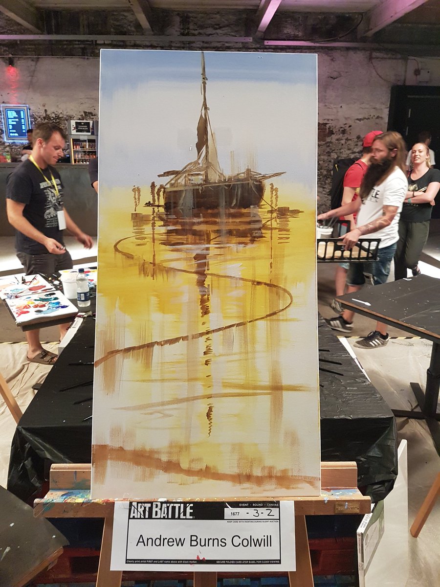 Final Round Andrew Burns Colwill 
 #art #artbattle #artbattlebristol #bristolart #bristolartists #bristolarts #artbristol #artistsbristol  #bristollive #live #liveevent #livepainting #bristolcreative #bristolmaker #artlife #motionbristol #ab1677 #dalerrowney @abpaintings