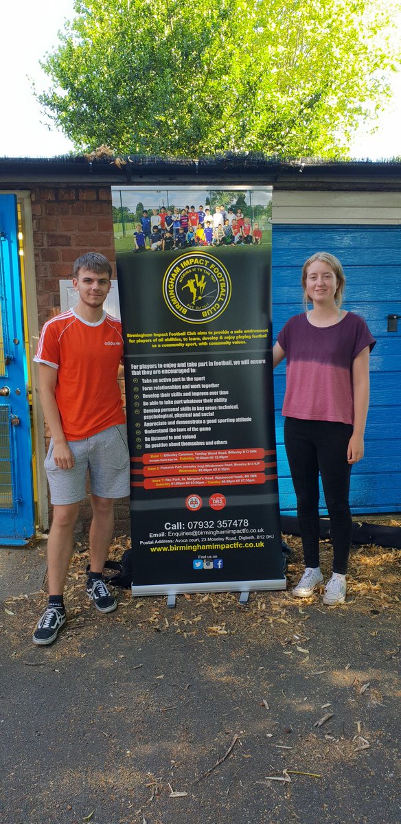 B_Impact_FC's tweet photo. Welcome to our club Ryan &amp; Joe. They both started there summer placements from the university of Birmingham today. They're going to be a great help. We've got lots to do. @careersbham @TheIOEE @SimonVeasey @StJohns_House @sported_WM #Birmingham https://t.co/GKN9MUQeCo