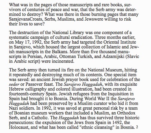 The destruction of the Sarajevo National Library // Michael A. Sells, "The Bridge Betrayed: Religion and Genocide in Bosnia" (1998) *noticed it accidentally says 1922, it should be 1992 of course