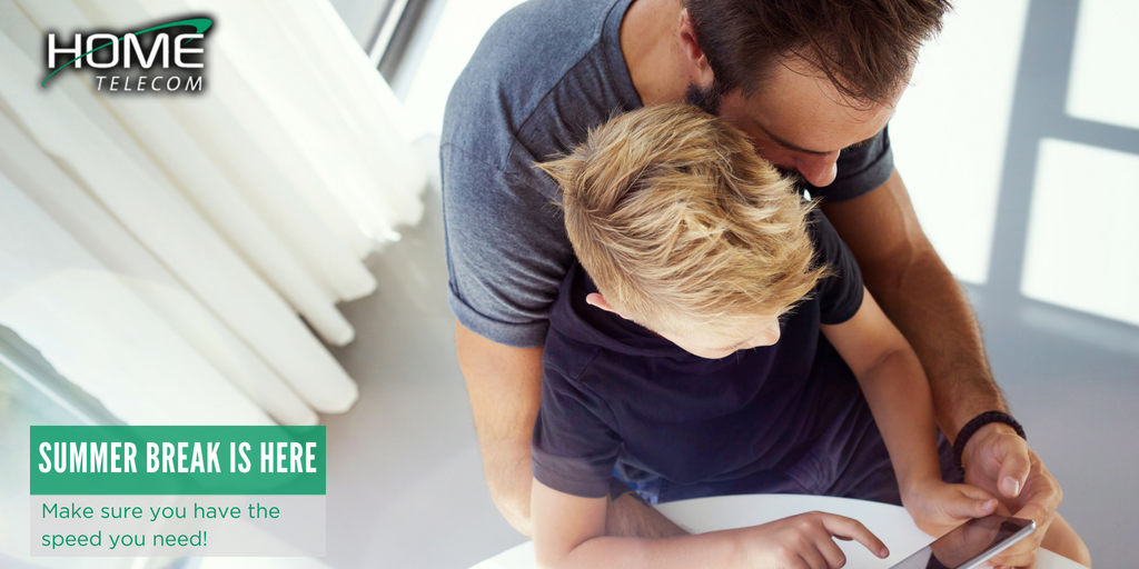 HomeTelecom's tweet image. Now that school's out for summer, make sure you have the internet speed you need! Check out our variety of internet packages and upgrade today to keep up with your family's needs: HomeSC.com/Internet