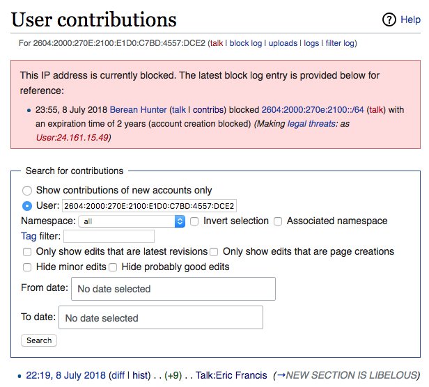 #EricFrancisCoppolino banned from Wikipedia for 2 years.

bit.ly/EFC_Wikipedia_…

#TimesUpEric #EricFrancisCoppolino #PlanetWaves #Chronogram #Astrology #Horoscopes #MeToo #TimesUp