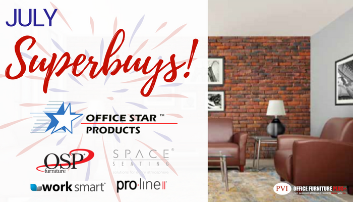 #july superbuys from <a href="/officestarprod/">Office Star Products</a> available now at PVI in #frederickmd Preview online at bit.ly/2MRehfe or call our sales team at 877-320-9731 today!