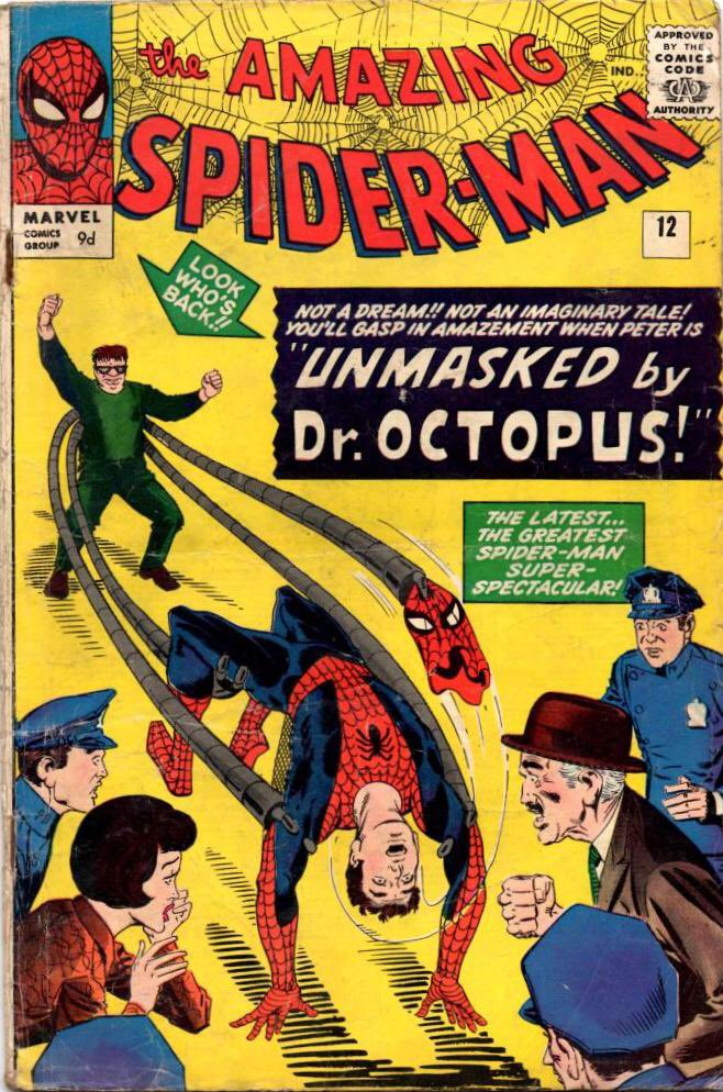 JimMcCann's tweet photo. My first Spidey comic (reprint at a 7-11) and how I'll always remember him. #SteveDitko and @TheRealStanLee showed a hero who fought despite being sick and ridiculed. THIS is a hero. #RIPDitko https://t.co/HyByt5K5no