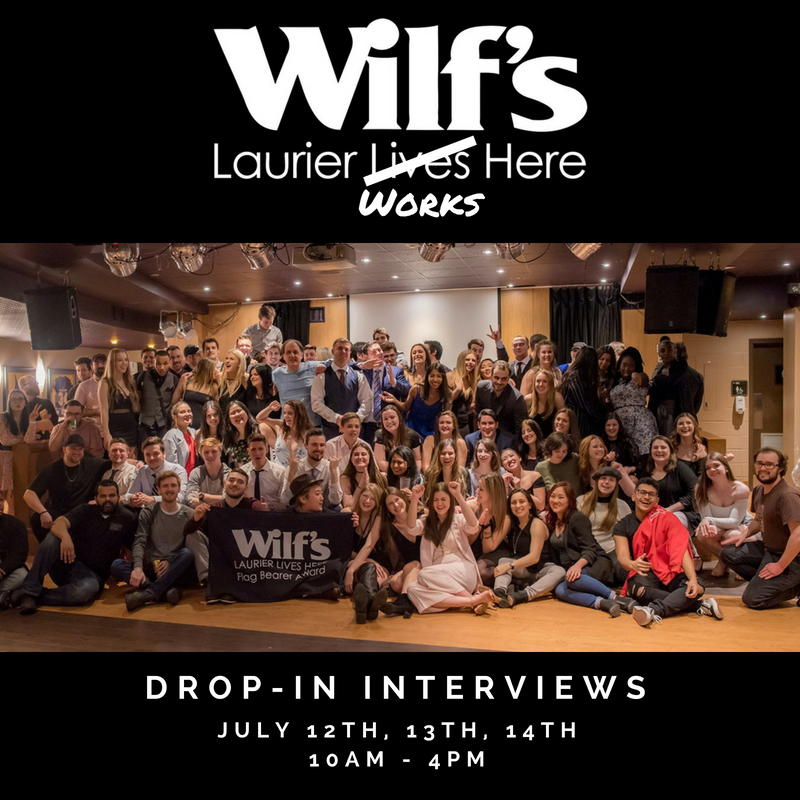 WilfsPub's tweet photo. Hiring starts TOMORROW! Bring your resume and a can-do attitude! We're looking for ALL positions! #LaurierWorksHere https://t.co/mNubvnRvgV
