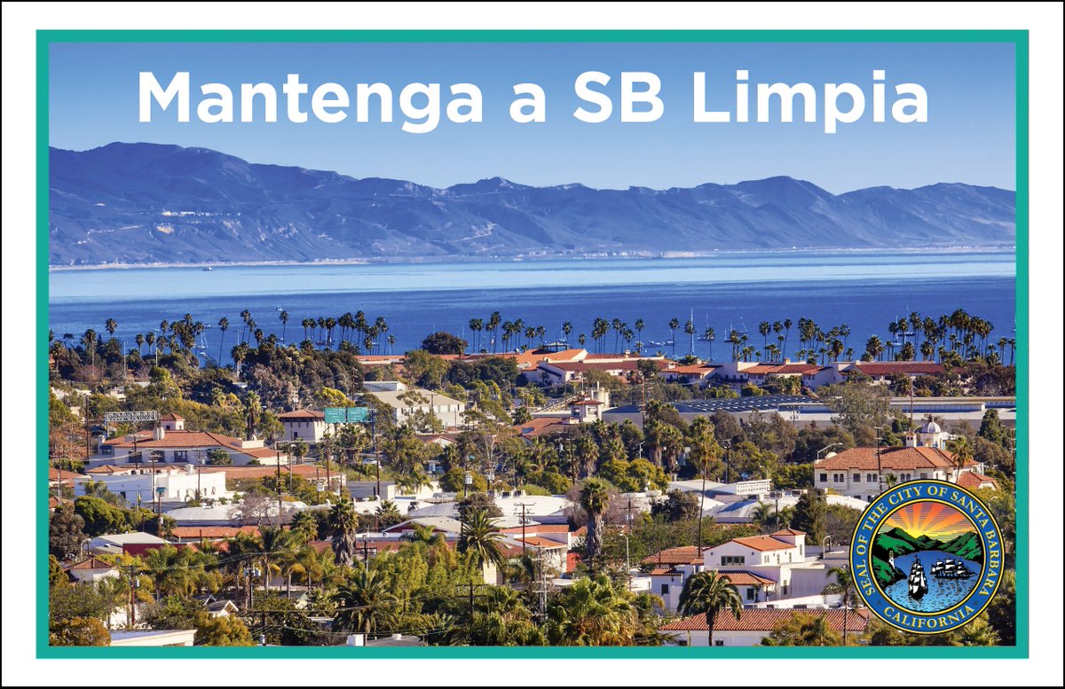 SustainablySB's tweet photo. We recently mailed out a #CleanSB 🌅 postcard to City of #SantaBarbara residents with helpful information on how to keep our community clean. Download or print your own in English or Spanish here: https://t.co/IrzMh2moH6 @SBCity https://t.co/ScBfHvYIw1