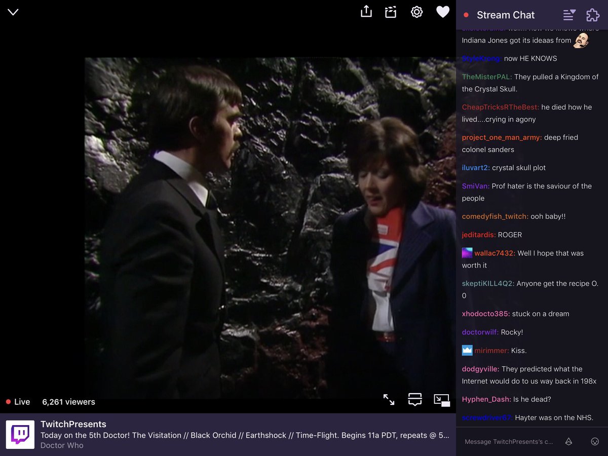 WhoHats's tweet image. ‘Budget Sarah-Jane Smith’
#TimeFlight on #DoctorWhoOnTwitch reactions. #DoctorWho
