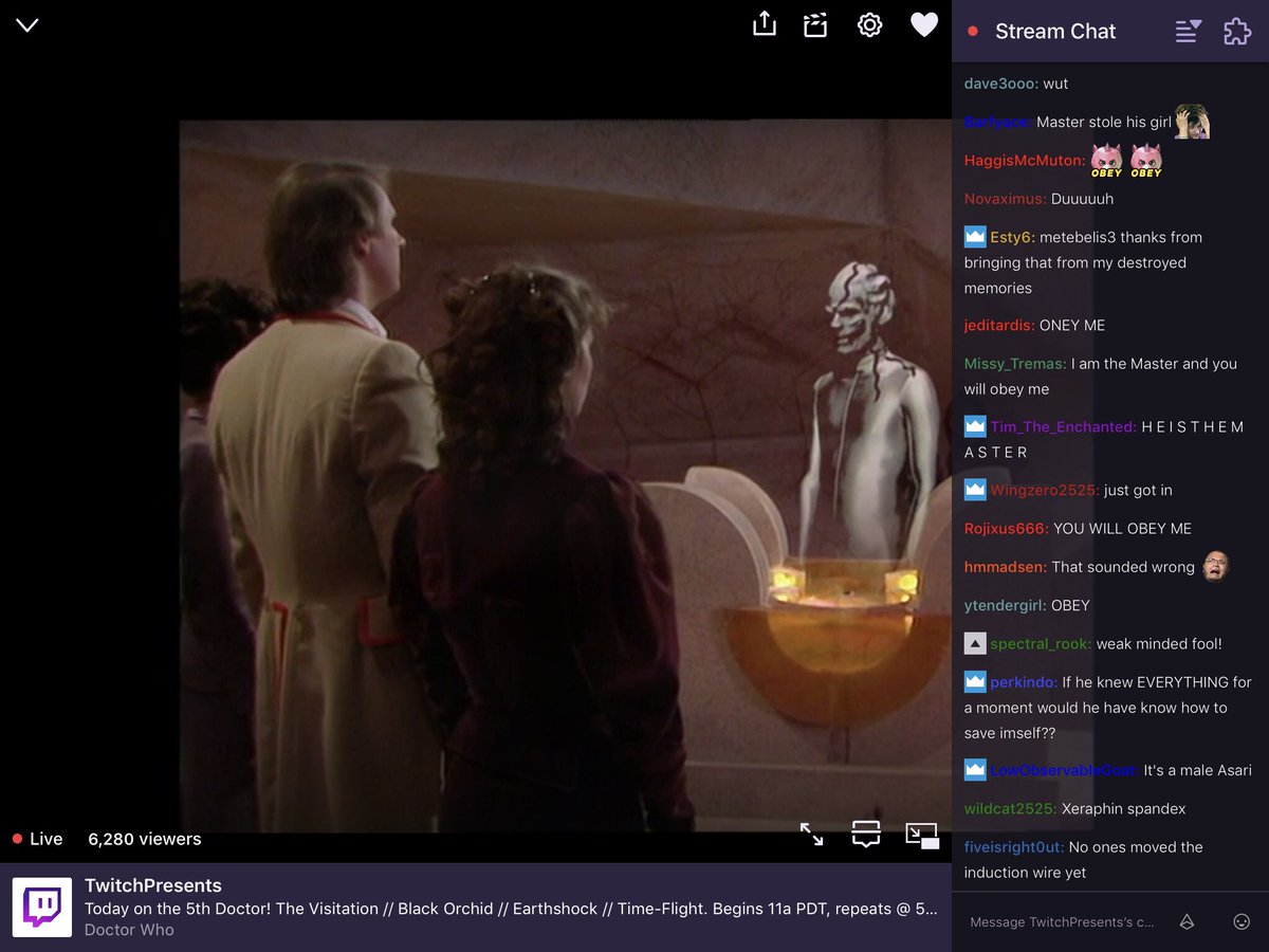 WhoHats's tweet image. Spandex reactions.
#TimeFlight on #DoctorWhoOnTwitch reactions. #DoctorWho