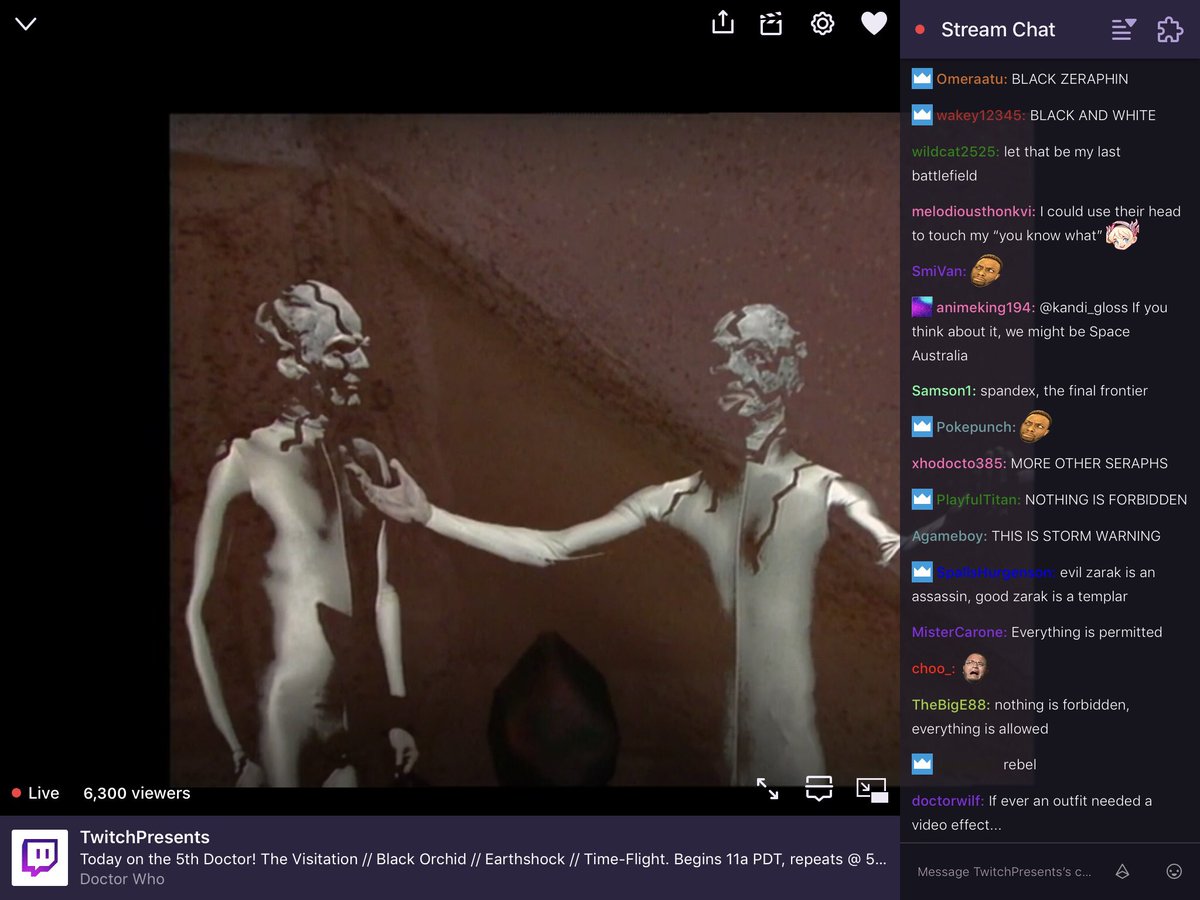 WhoHats's tweet image. Spandex reactions.
#TimeFlight on #DoctorWhoOnTwitch reactions. #DoctorWho