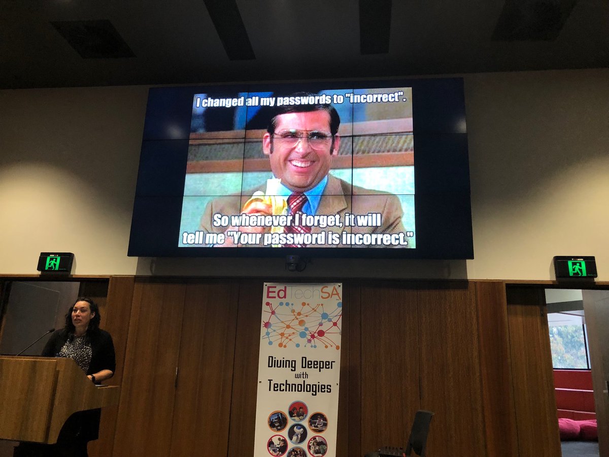 monique_mgreen's tweet image. What you know are the students - don’t worry about the unknown ⁦@art_cathyhunt⁩ #edtechsa2018 ⁦@EdTechSA⁩