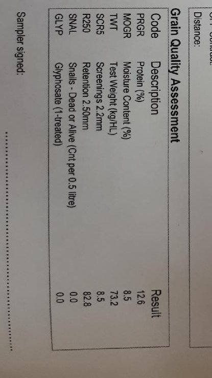 burndad's tweet image. We have done a germination test and it looks like 95% or better, we had grain tested at the local #grainflow site and the stats are good, practically the same as it went in. Also added a pic of the pitt wall.