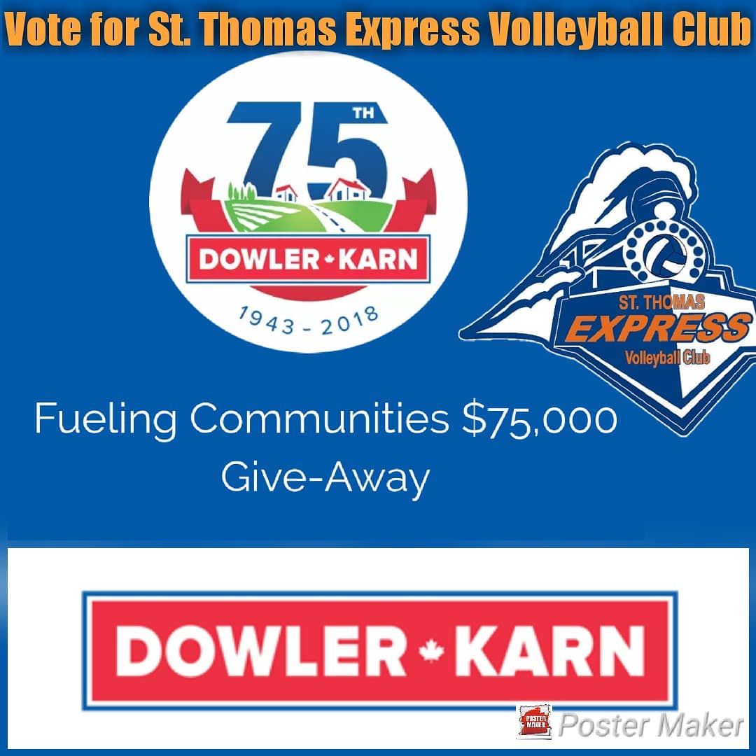 express_vc's tweet photo. #StThomasExpress #Volleyball Club needs your help. Our current #sponsor, @dowlerkarn, has just made an exciting announcement & we need your votes. Visit https://t.co/XtpvOHohkq /Go to SPONSOR A PROJECT /Locate EXPRESS /Register in the top LEFT corner /Sponsor EXPRESS. Thank you! https://t.co/1Aomu2JGRV