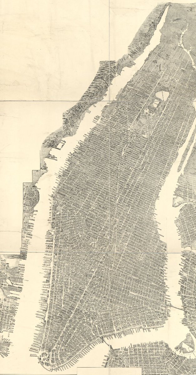 wallacetim's tweet photo. The details in this "Bird's Eye View of Manhattan" from roughly 1910 are 👀. https://t.co/F3ycZy1o7N https://t.co/VMRWJJU8ch