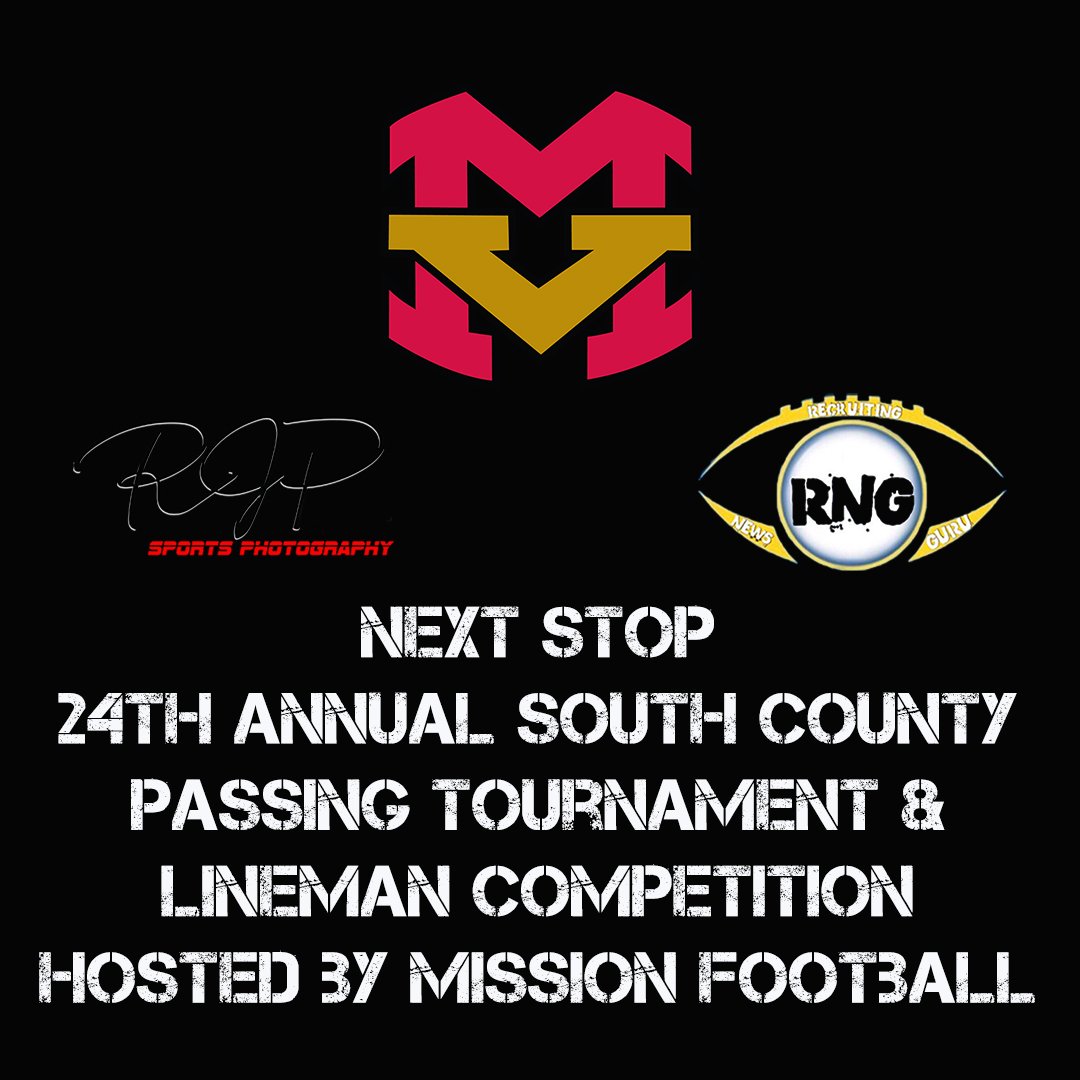 RJPSports's tweet image. #RJPSports , #RyanWrightRNG will be at 24th Annual South County Passing Tournament &amp;amp; Linement Competition on July 14th #califootball @prodwestcoast @OLuFootball @MDFootball @boscofootball @Cen10Football @LBPoly_Football @bonnefootball @CarlsbadHS @EldoradoHS @missionfootball