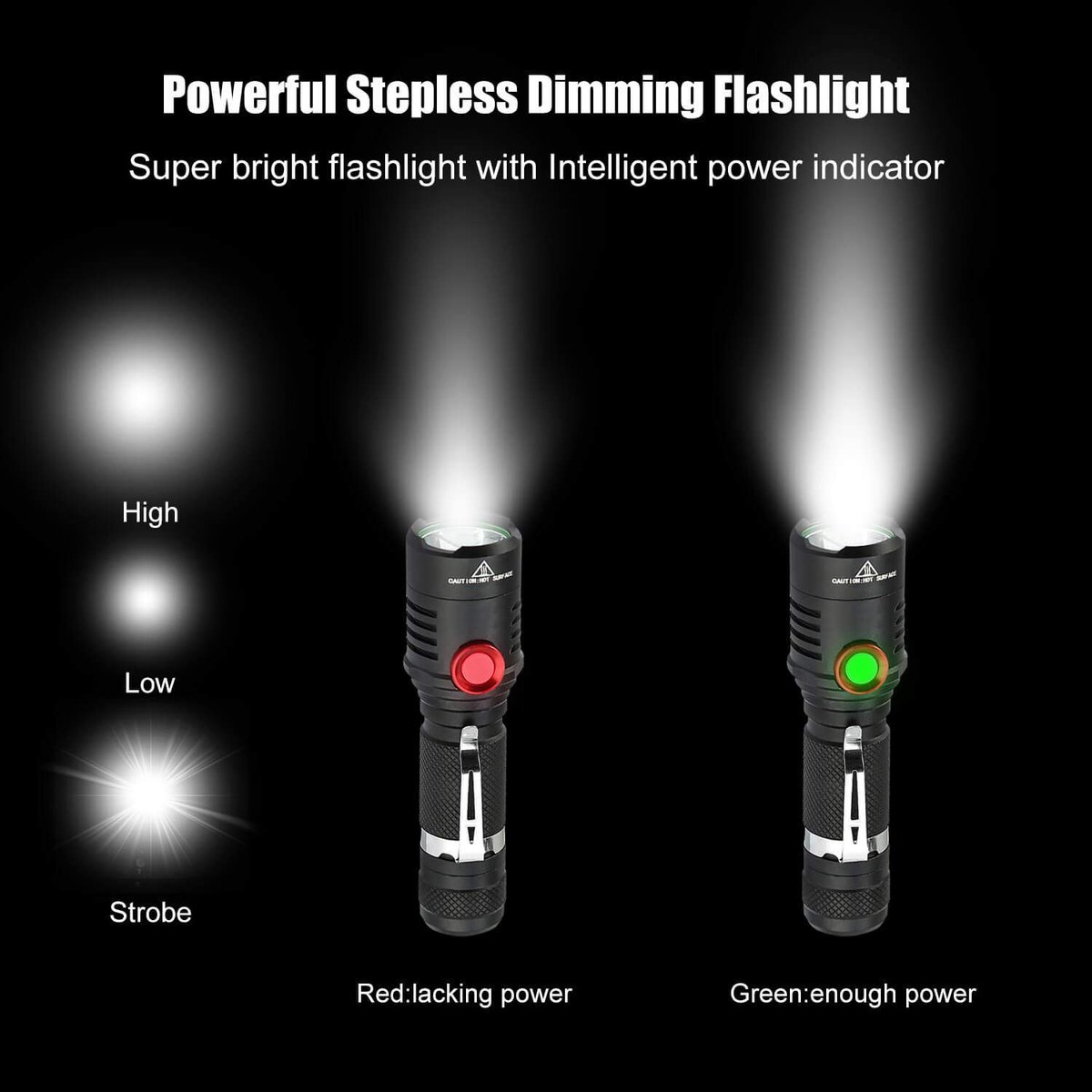 Heliuslight's tweet image. Powerful CREE XML2 Led Stepless Dimming Flashlight 
Infinitely Variable Brightness 
Electrodeless Dimming Flashlight 
#rechargeableflashlight #rechargeabletacticalflashlight #USBflashlight #Steplessdimmingflashlight #18650flashlight #VariableBrightnessflashlight #ledflashlight