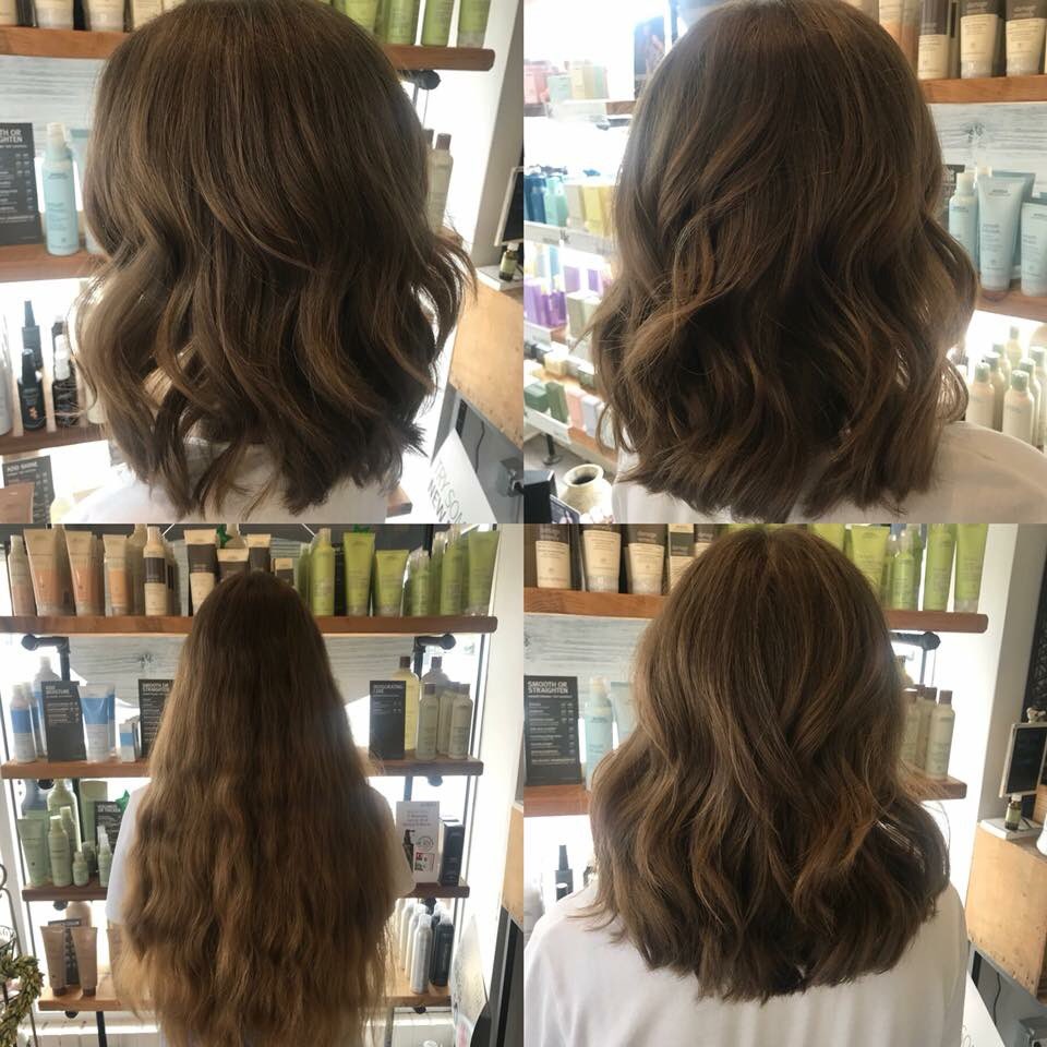 Beautiful haircuts done by Sarah! These lovely ladies donated their long locks for children with hair loss ! 💇🏽‍♀️ #thebeautytreehouse #haircuts #hairdonations #childrenwithhairloss #ecosalon