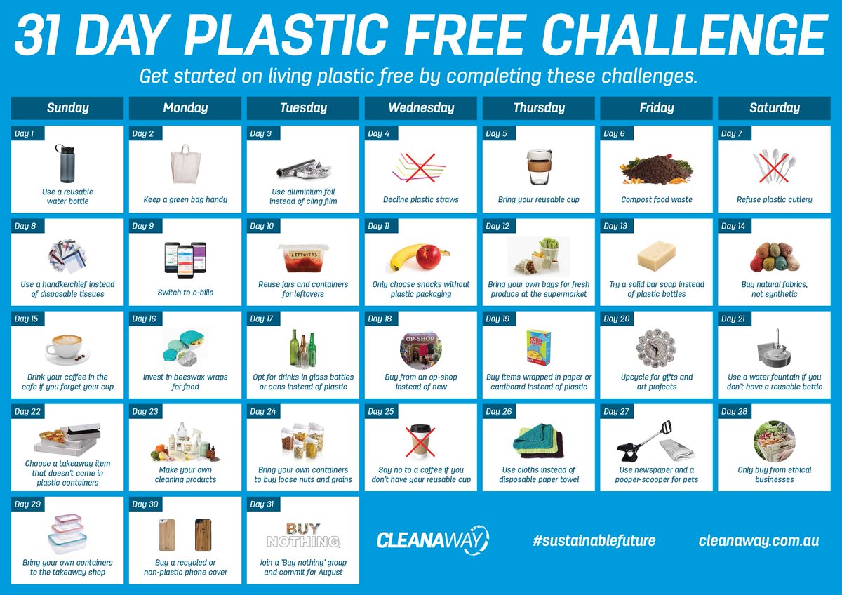GOING PLASTIC FREE

Moree Plains Shire Council is a proud supporter of Plastic Free July!

Do you think you could survive a plastic free July? See how many challenges you can complete. We'd love to hear about them in the comments!