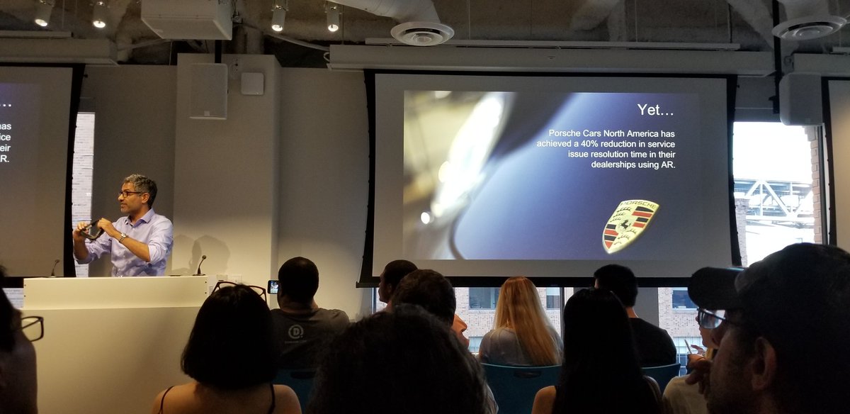 CymaticBruce's tweet image. Porche North America, who has some of the most stringent standards for service technicians, saw a 40% time reduction for service with the use of AR and @AtheerAiR. 

Love that data is coming thru on how immersive tech affects productivity.