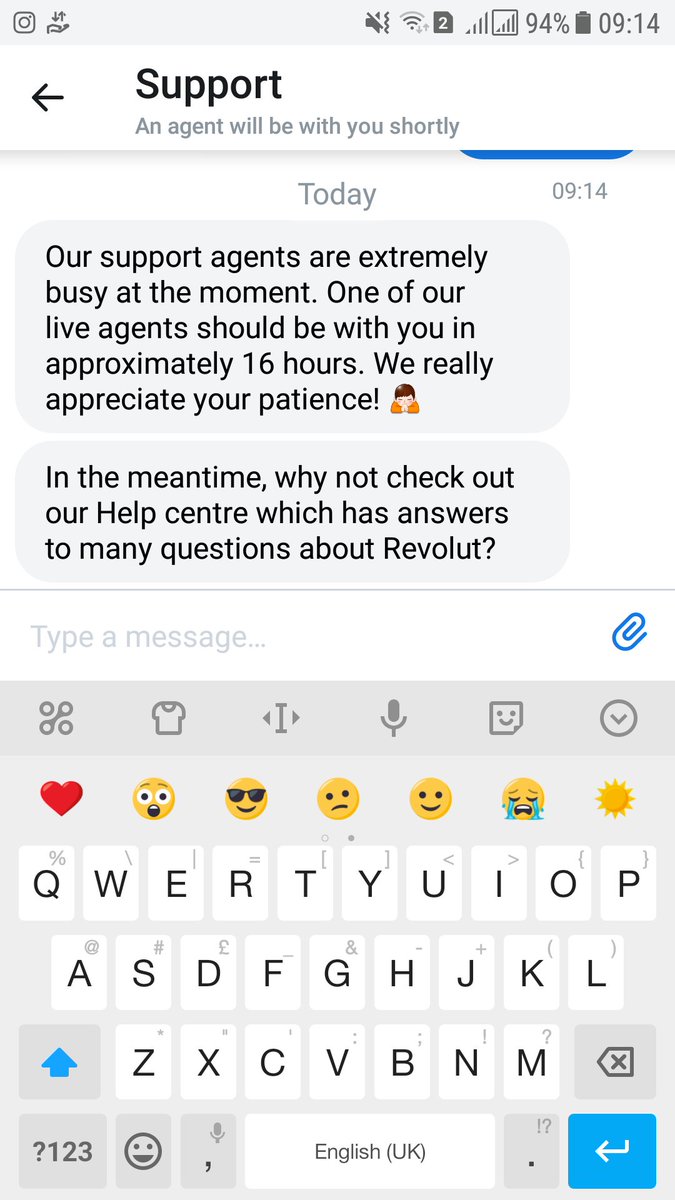 WeeTangerine92's tweet photo. Are you kidding me @RevolutApp?! SIXTEEN HOURS?? https://t.co/Lp6sPlbLwb