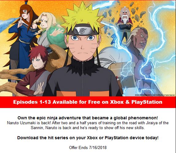 Cheap Ass Gamer No Twitter Naruto Shippuden Season 1 Is Free Via Xbox Playstation Couldn T Find The Playstation Listing T Co Md9qojhtgb T Co Xsb4l7fa9s