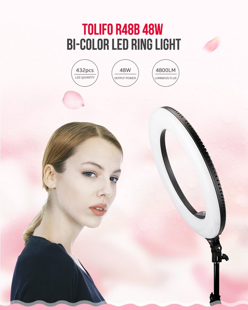 LED Ring light is specially designed thinking of live videos , selfies, beauty shots, portraits, and macro photography and how to make life easier for Makeup Artists, Bloggers and YouTubers.

It creates an attractive catchlight on a subject’s eyes while emitting even