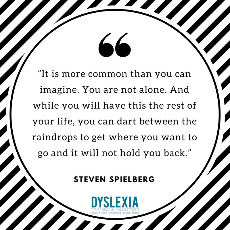CodeReadNetwork's tweet image. Steven Spielberg on #dyslexia. 

You are not alone ❤️

#DyslexiaAwareness #Quotes #WednesdayWisdom